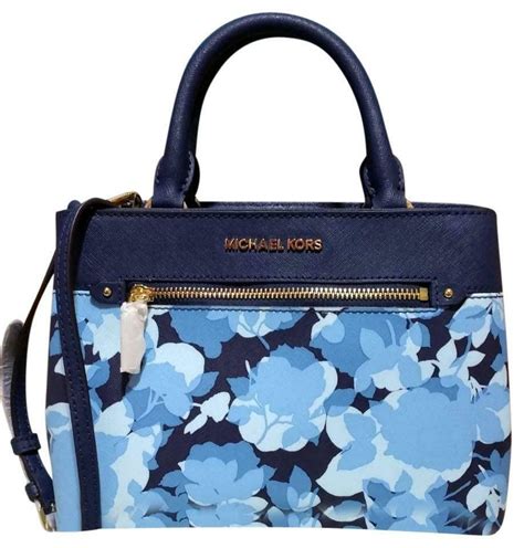 navy blue with flowers michael kors purse|Michael Kors navy blue crossbody.